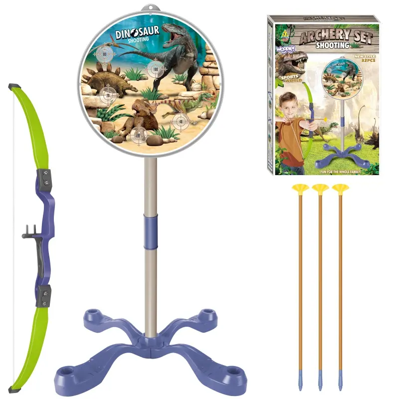 Woopie Small Archer's Set Luk a terč dinosauři 32 ks