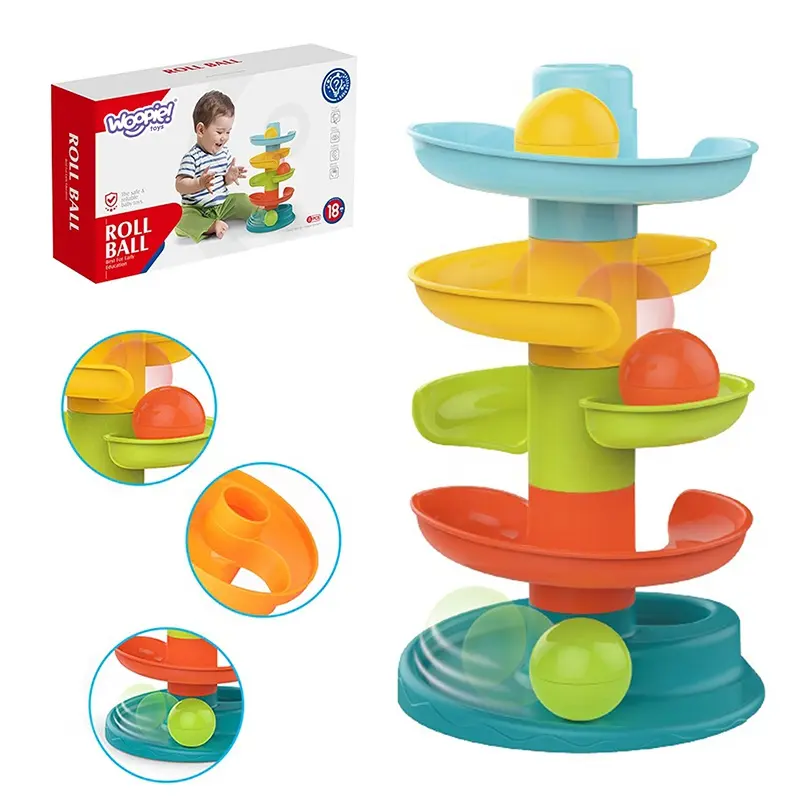 Woopie kuličková dráha Ball Track Set Spirála + 3 míčky