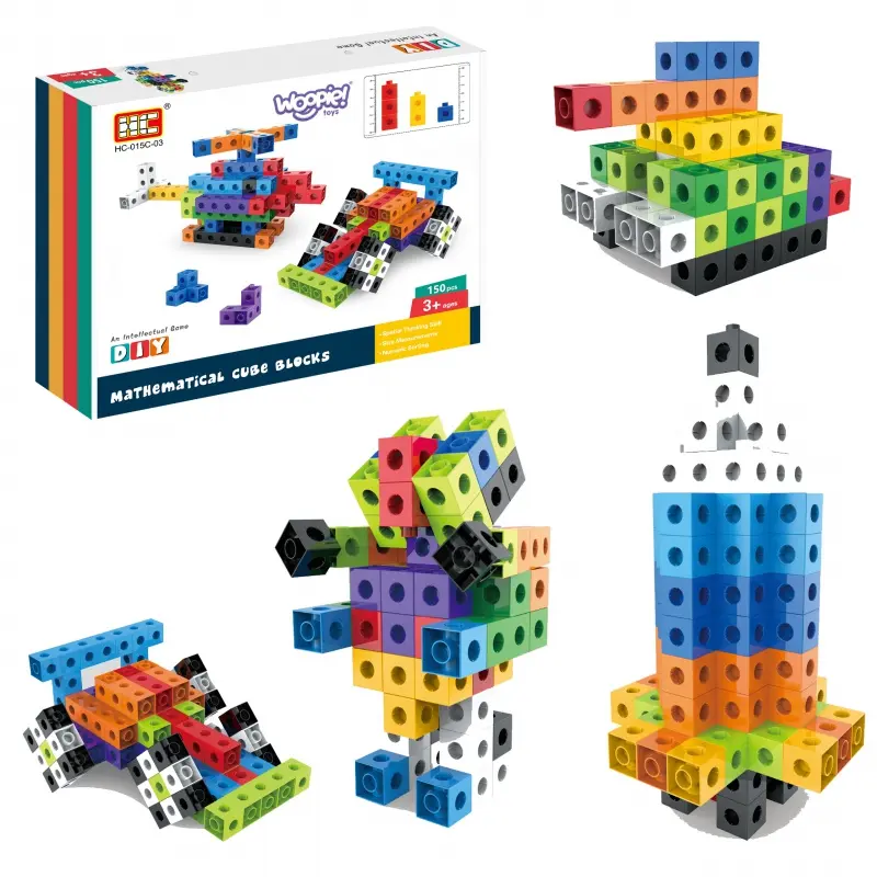 Woopie Stavebnice kostky 3D 150 ks