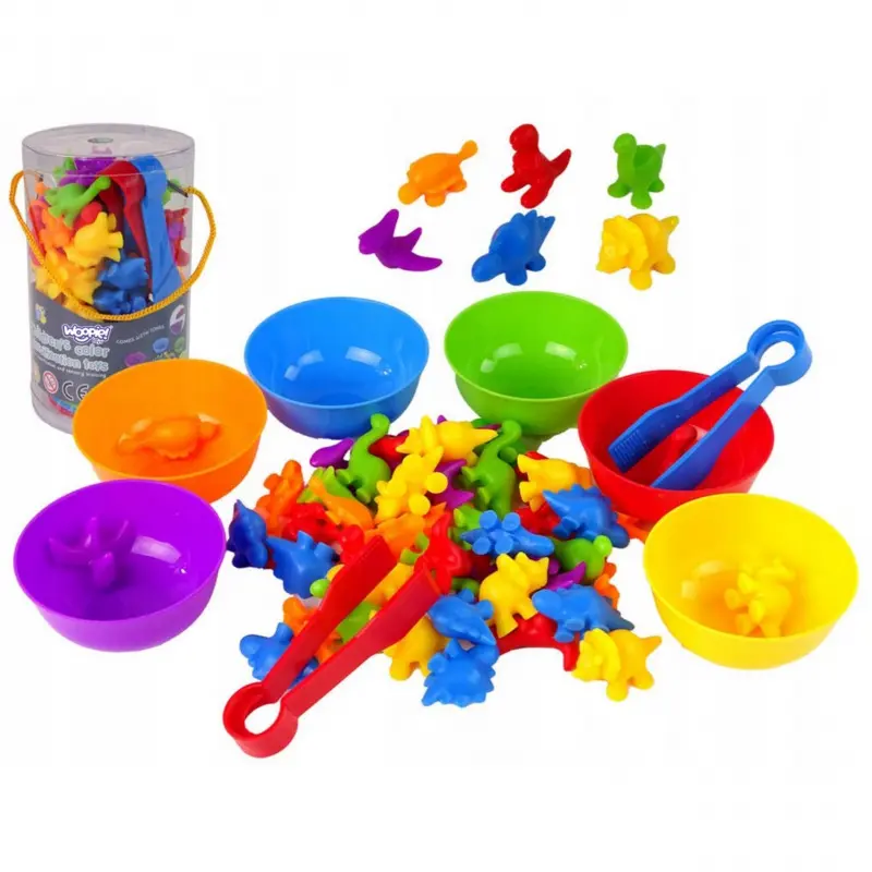 Woopie hra Color Sorter Dinosauři 56 ks