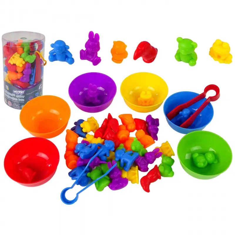 Woopie hra Color Sorter Zvířátka 44 ks