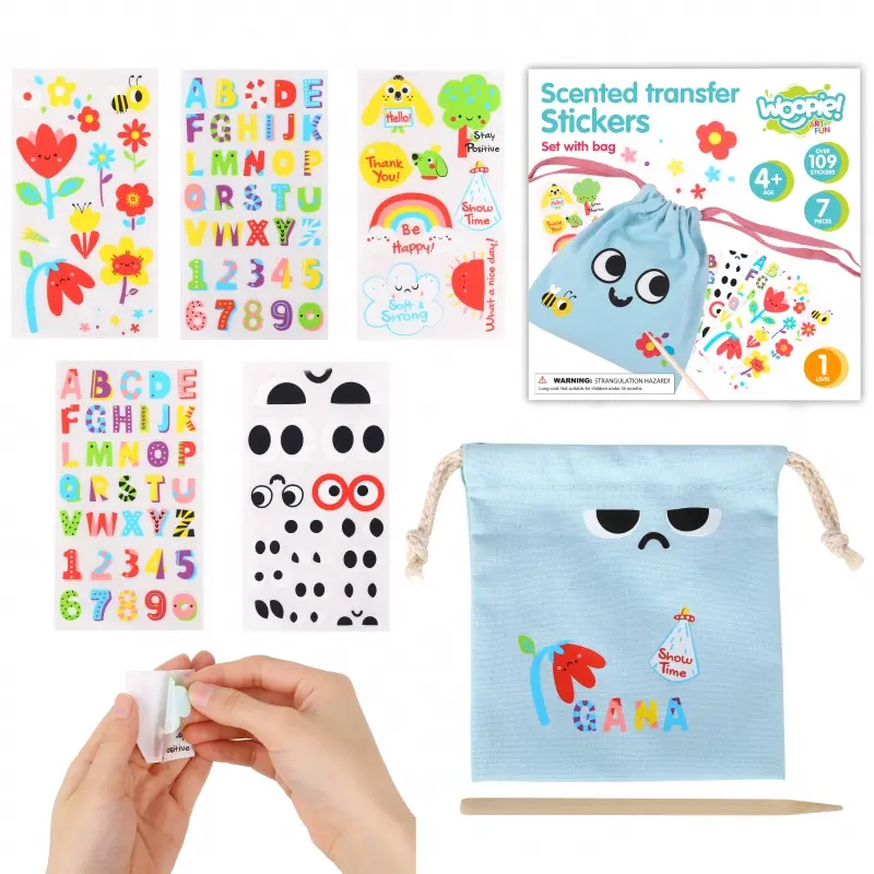 Woopie Kreativní kouzelná taška ARTFUN + sada samolepek na dekorace více než 109 ks