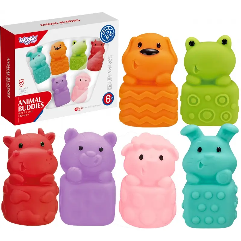Woopie BABY Soft Sensory Animals Sada 6 ks