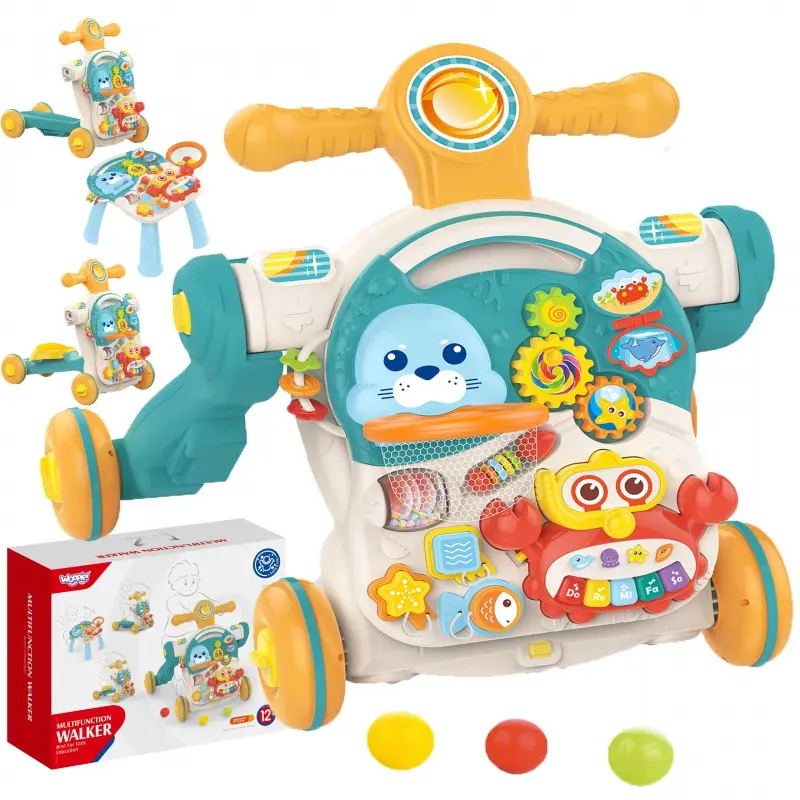 Woopie Baby chodítko Ride-On 4v1 | Multifunčkní hračka pro první krůčky a zábavu