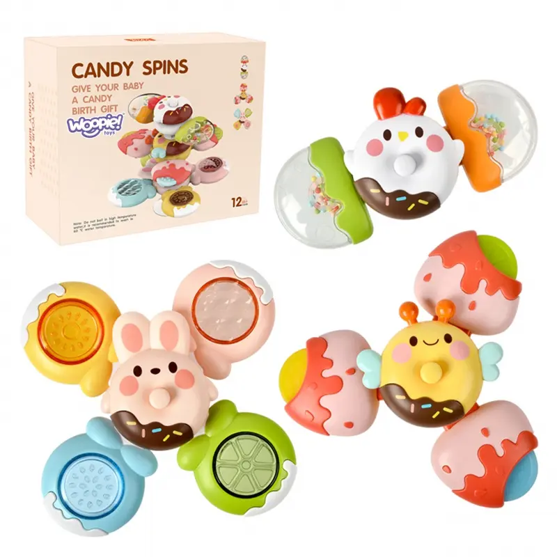Woopie BABY Spinner Smyslová hračka Bee Chicken Rabbit