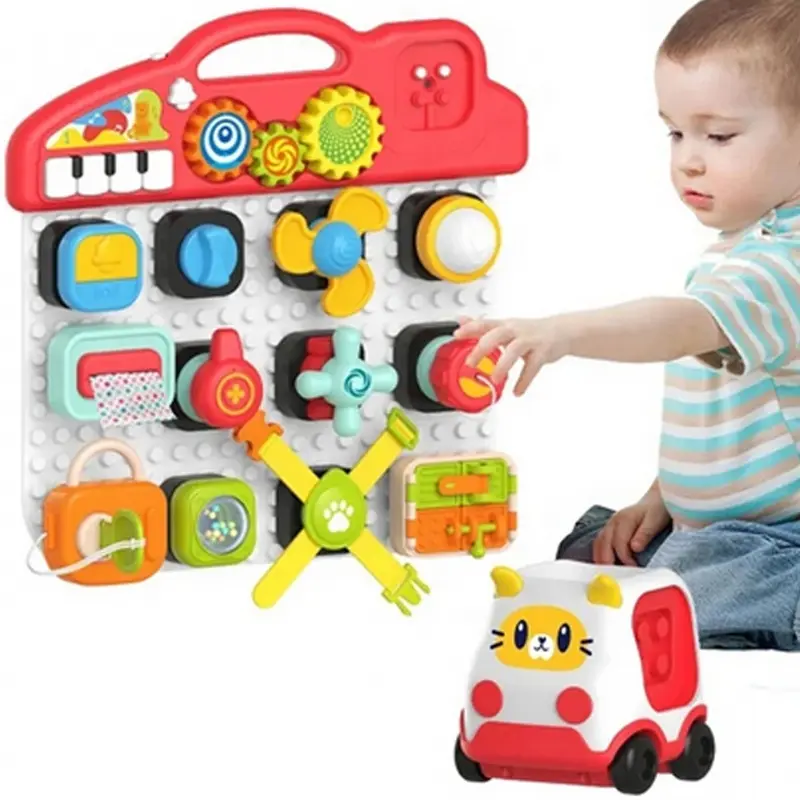 Woopie BABY Colorful Activity Panel Montessori manipulační deska