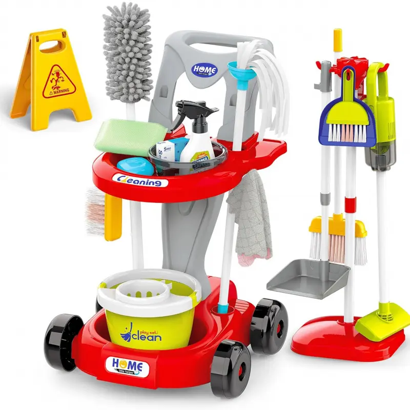 Woopie Čistící sada XXL Trolley 3v1 29 ks Červená
