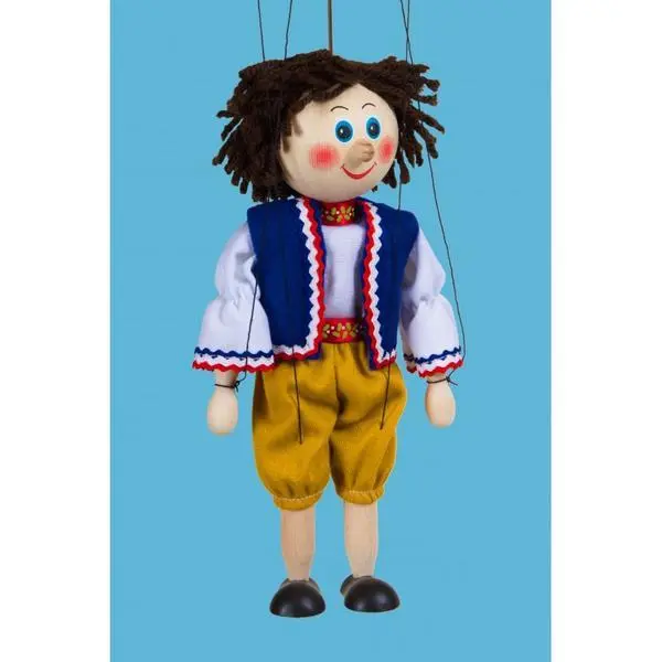 Loutka dřevěná - Honza, 20 cm