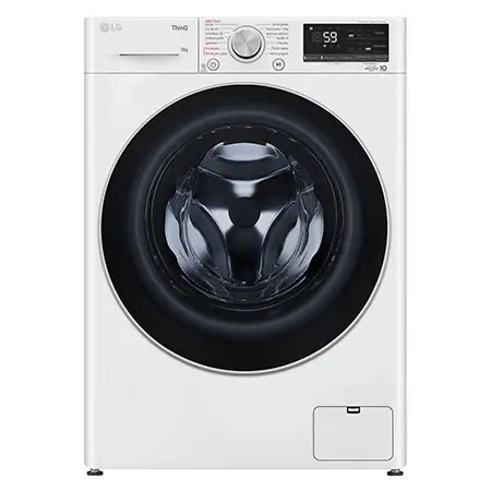 Parní pračka LG - 9 kg - A - 1400 ot./min - AI DD™ - TurboWash™-Bílá