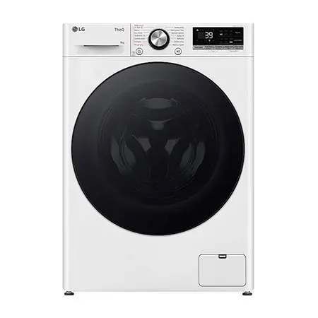 Slim parní pračka LG - 9 kg - A - 1200 ot./min - TurboWash™360° -Bílá