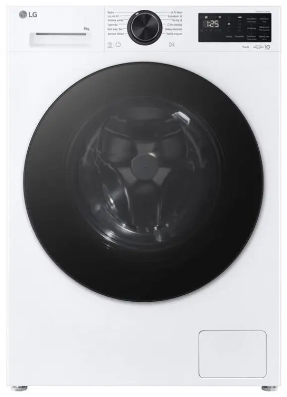 Parní pračka LG - 9 kg - A-40% - 1400 ot./min - TurboWash™360° - ThinQ™-Bílá