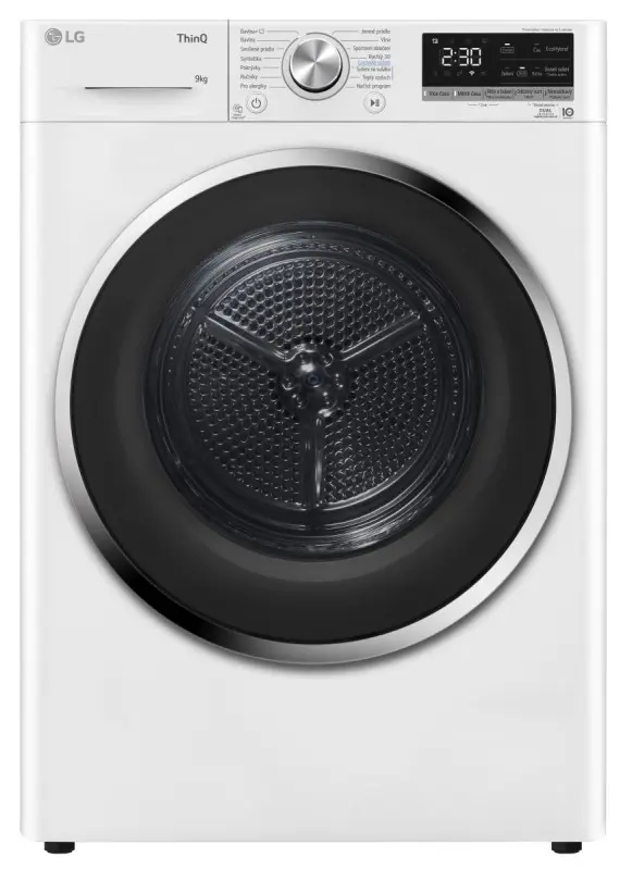 Sušička LG - 9 kg - DUAL Inverter Heat Pump™ -ThinQ™-Bílá