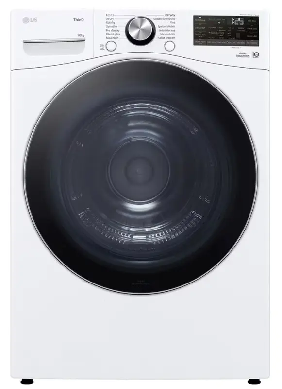 Sušička LG - 18 kg - AI DUAL Inverter Heat Pump™ -ThinQ™-Bílá