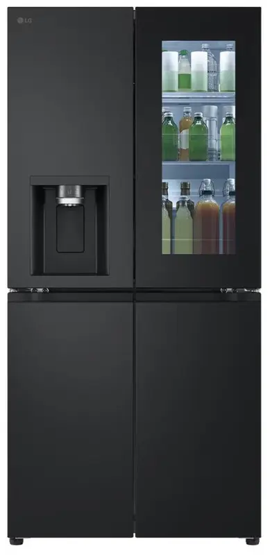 Chladnička multi door LG - E - 508 l - InstaView™ -ThinQ™- Černá/šedá