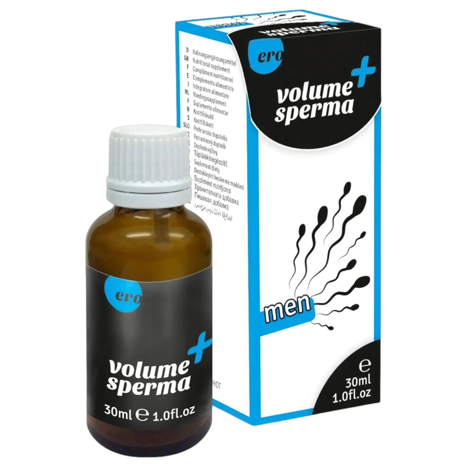 HOT Ero Volume Sperma - kapky na lepší tvorbu spermií, 30 ml