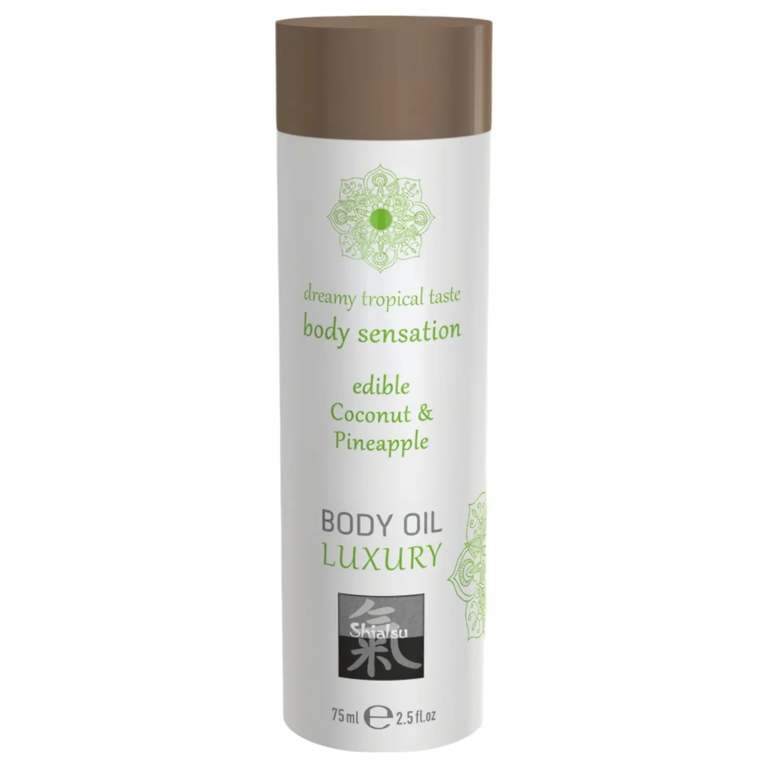HOT - Shiatsu Luxury - jedlý masážní olej - kokos-ananas (75 ml)