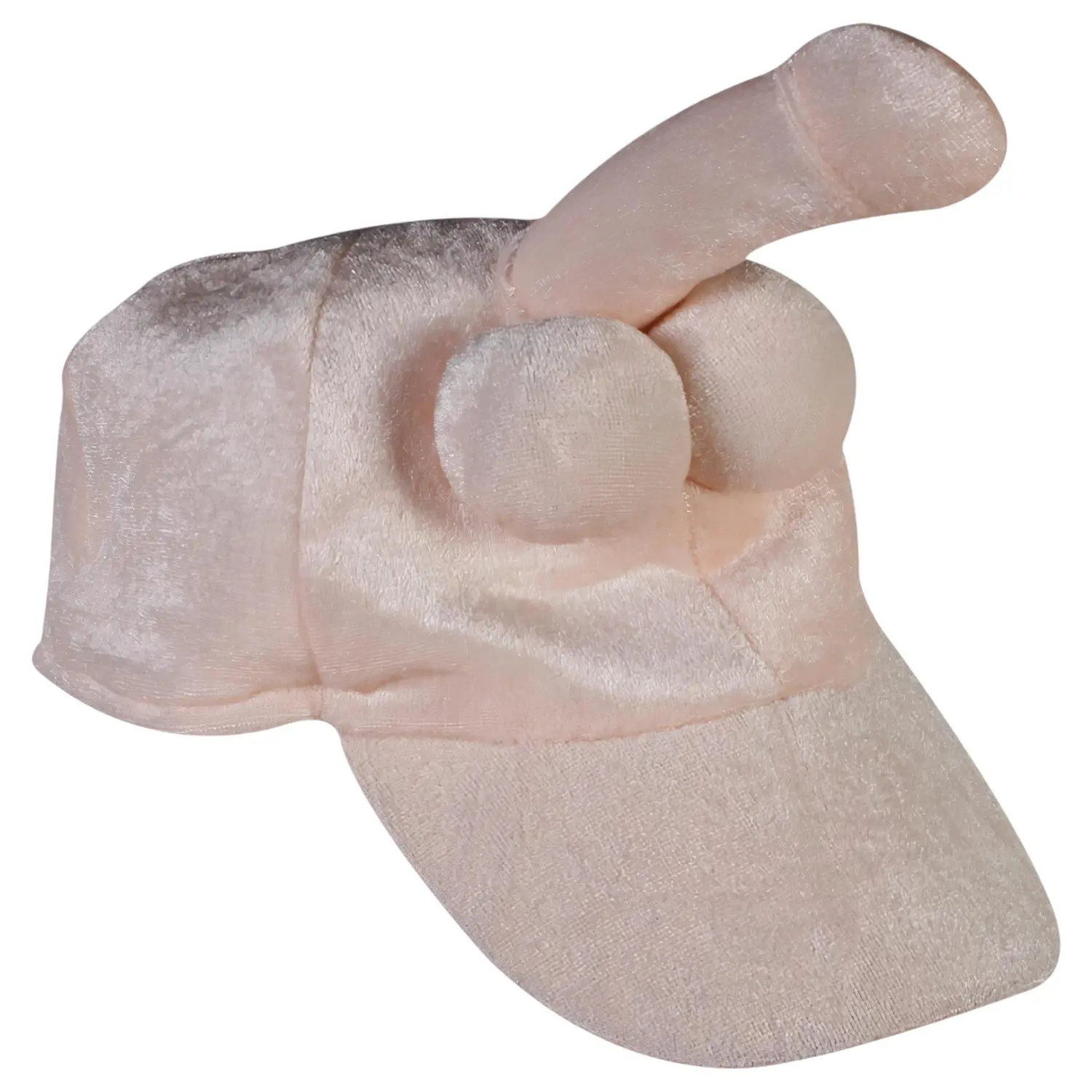 Plyšová čepice s penisem - rekvizita na rozlučku se svobodou