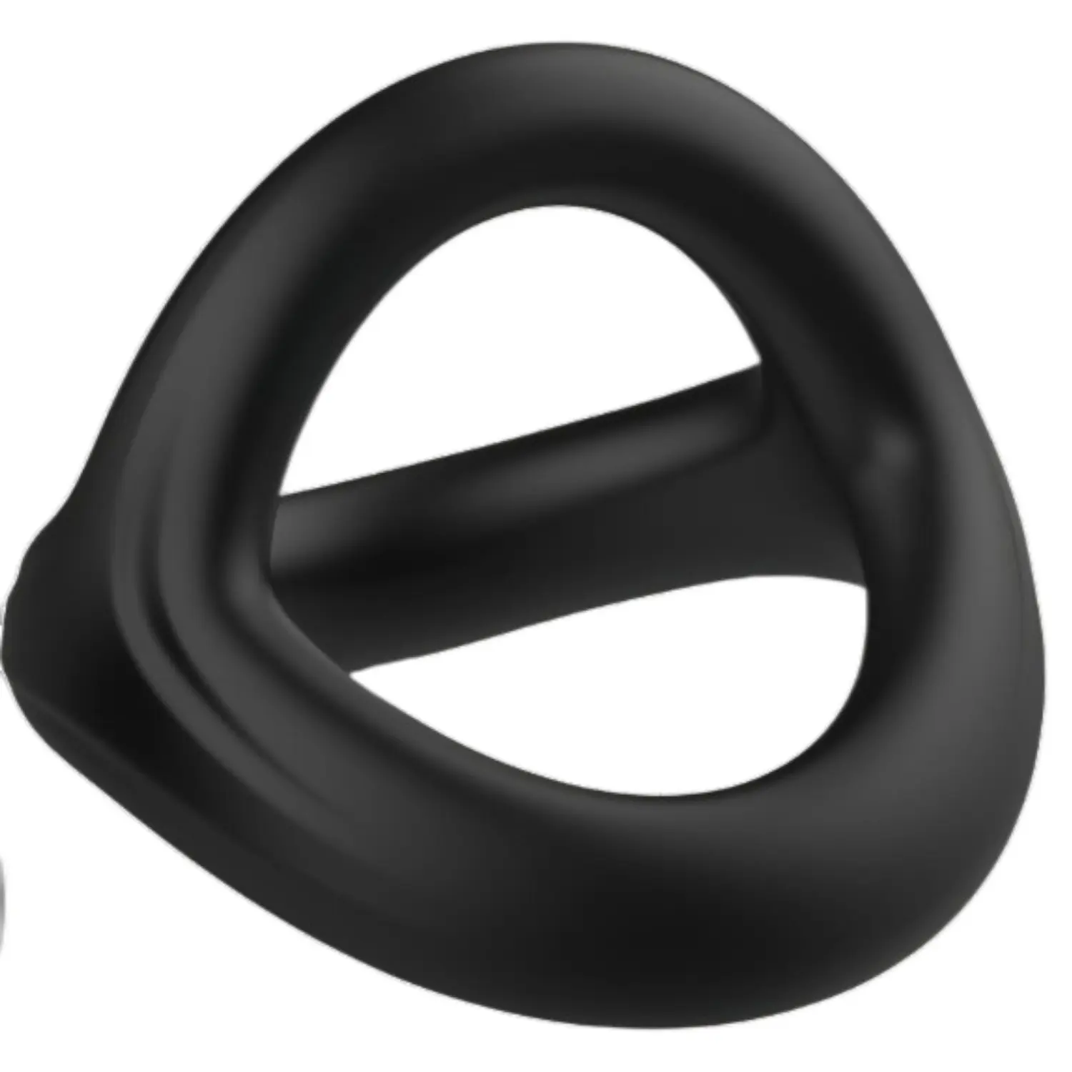 Pulselock Taur - Y‑tvarovaný kroužek na penis a varlata (černý) - M