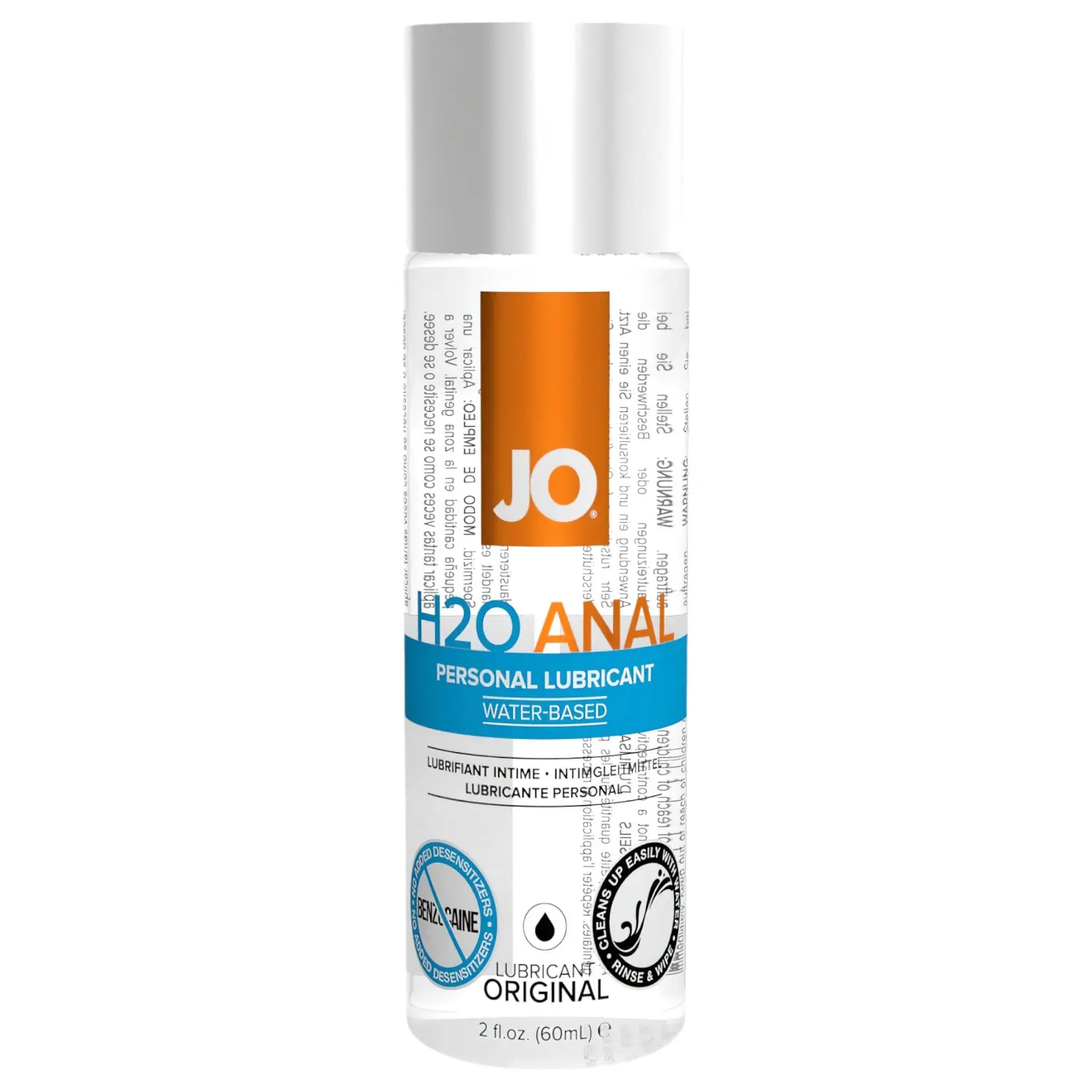 System JO - H2O Anal Original - anální lubrikant na vodní bázi (60 ml)