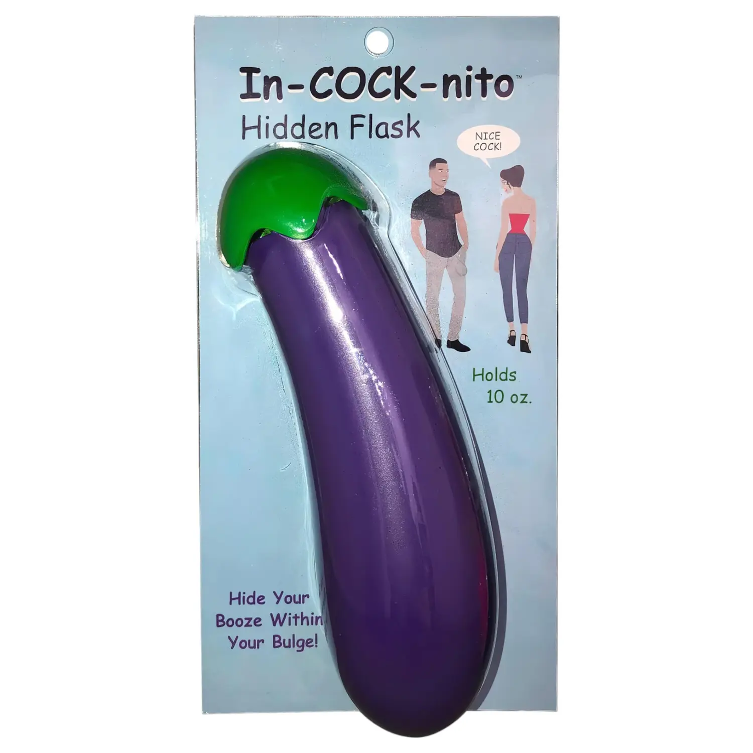 In-cock-nito - láhev na vodu ve tvaru lilku (fialová)
