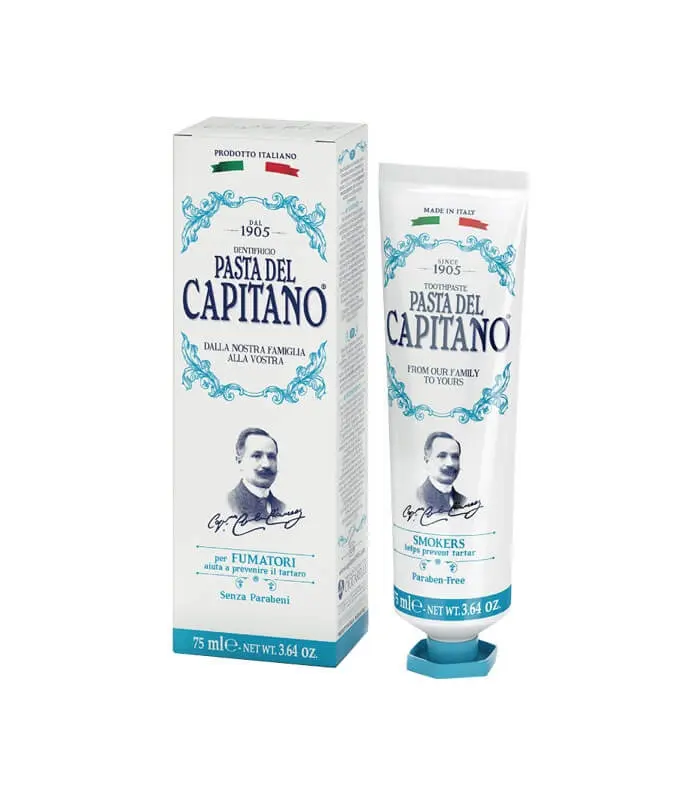 Pasta del Capitano 1905, zubní pasta pro kuřáky, svěží mátová příchuť, 75 ml