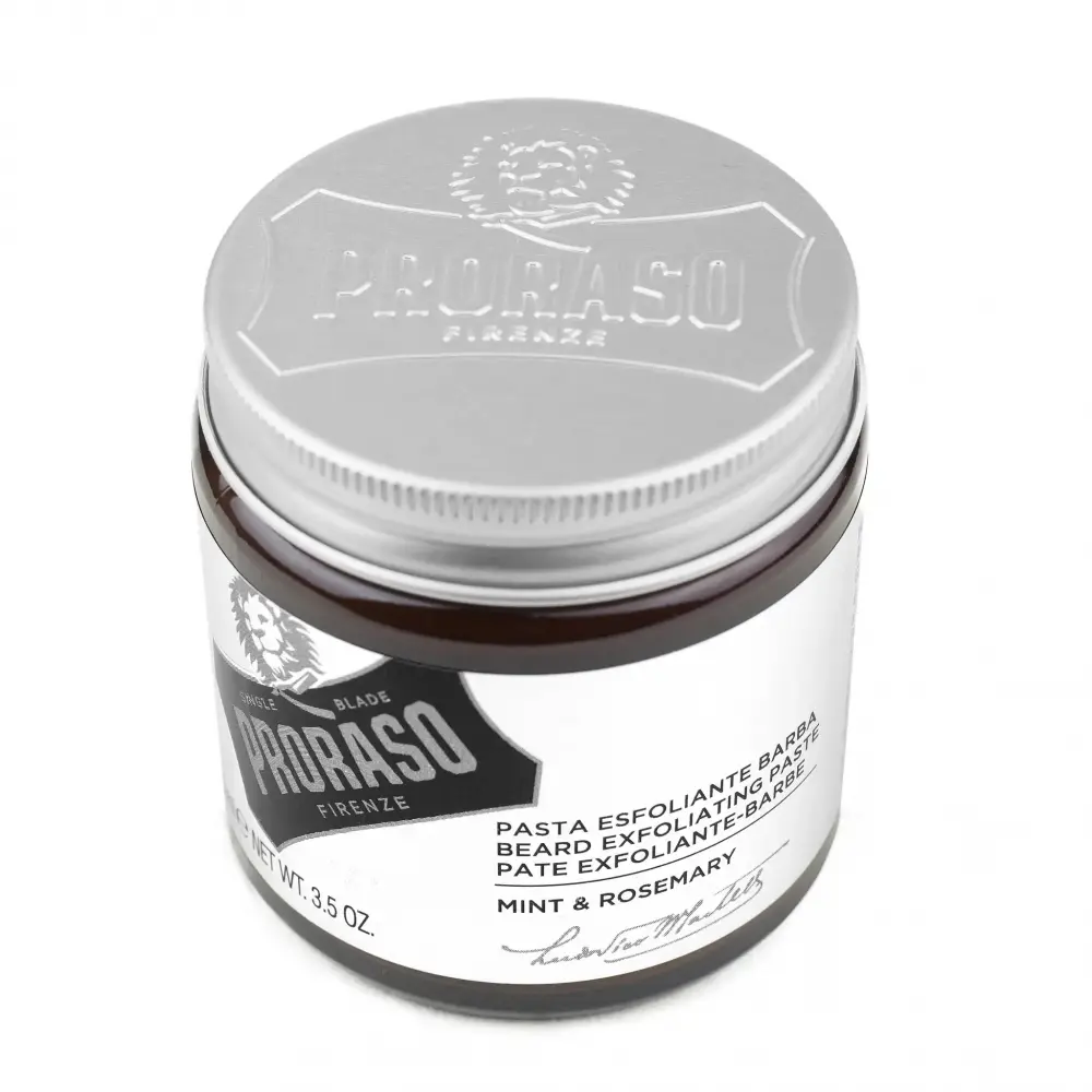 Proraso Face & Beard Scrub Mint & Rosemary - čistící peeling na obličej a bradu, 100 ml