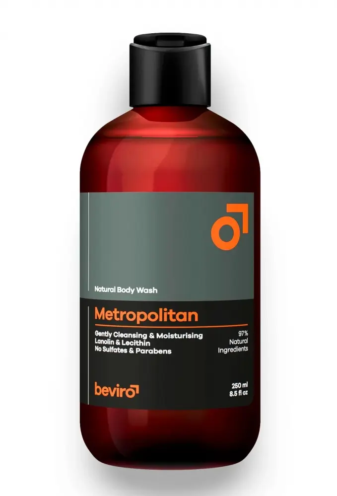 Beviro. Beviro Natural Body Wash sprchový gel Metropolitan 250 ml-(poškozený aplikátor)