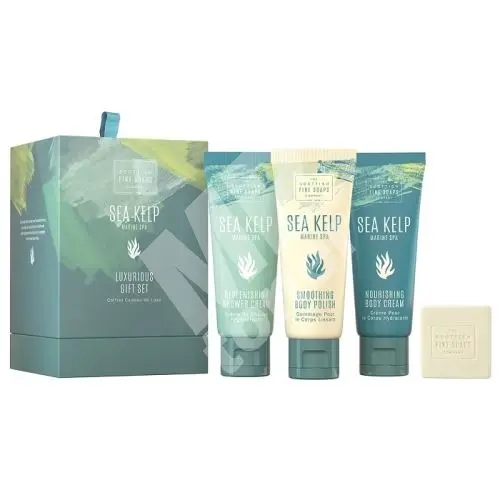Kosmetická sada Scottish Fine Soaps Sea Kelp Marine Spa, 4 ks