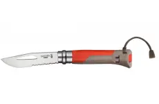 Opinel VRI N°08 Outdoor Earth Inox, červená 001714