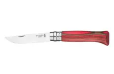 Opinel Zavírací nůž N°08, rukojeť finská bříza, 8,5 cm, červená 002390