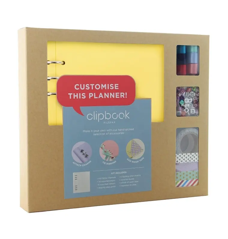 Filofax Kreativní sada Clipbook A5 - pastelová žlutá