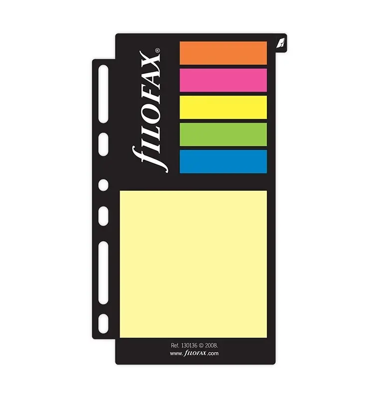 Filofax barevné lepící papírky (post-it)
