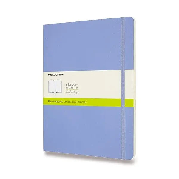 Zápisník Moleskine - měkké desky XL, čistý, nebesky modrý