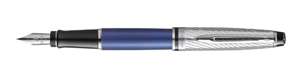 Waterman Expert DLX Metallic Blue CT - plnicí pero hrot M