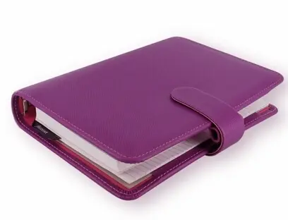 Osobní diář Filofax Saffiano A6 malinový