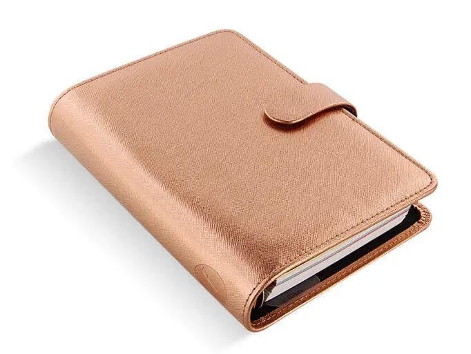 Filofax Saffiano - diář A6 - rose gold