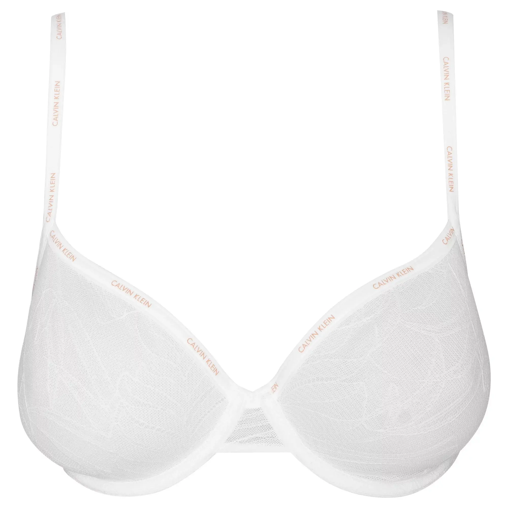 Dámská vyztužená podprsenka Lightly Lined Demi QF5242E-100 - Calvin Klein 70C