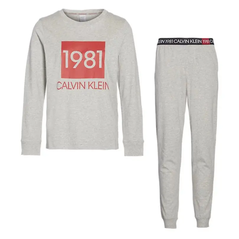 Dámský pyžamový set QS6347E-020 - Calvin Klein XS