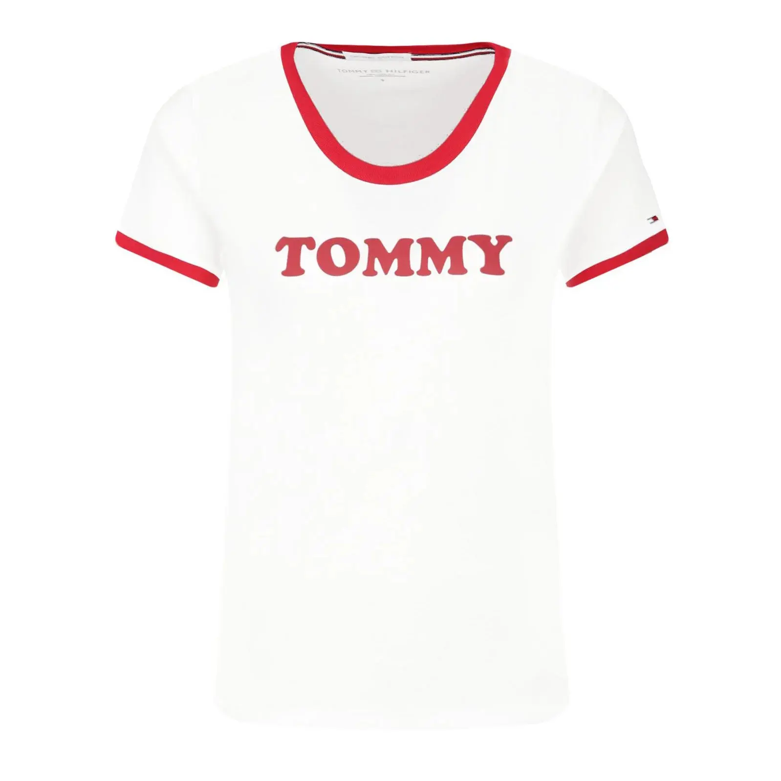 Dámské Tričko s krátkým rukávem UW0UW01905-100 - Tommy Hilfiger S