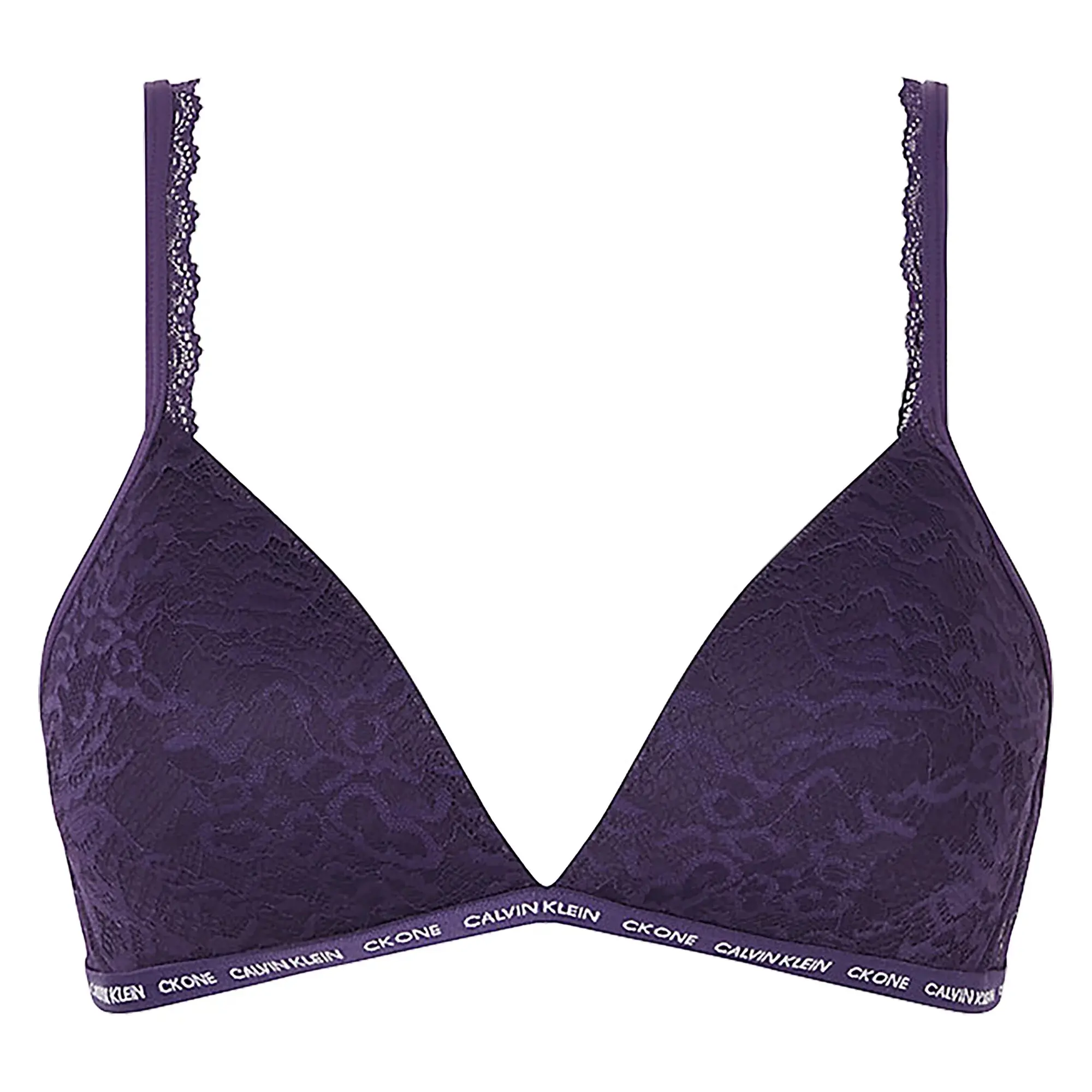 Dámská vyztužená podprsenka CK1 Lace-Light QF6199E-VOM - Calvin Klein S
