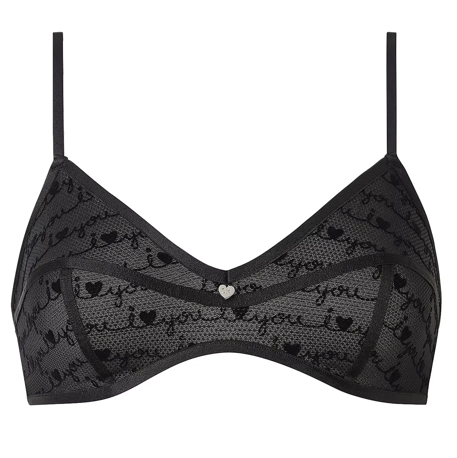 Dámská nevyztužená podprsenka I Heart You V-Day QF6713E-VE6 - Calvin Klein