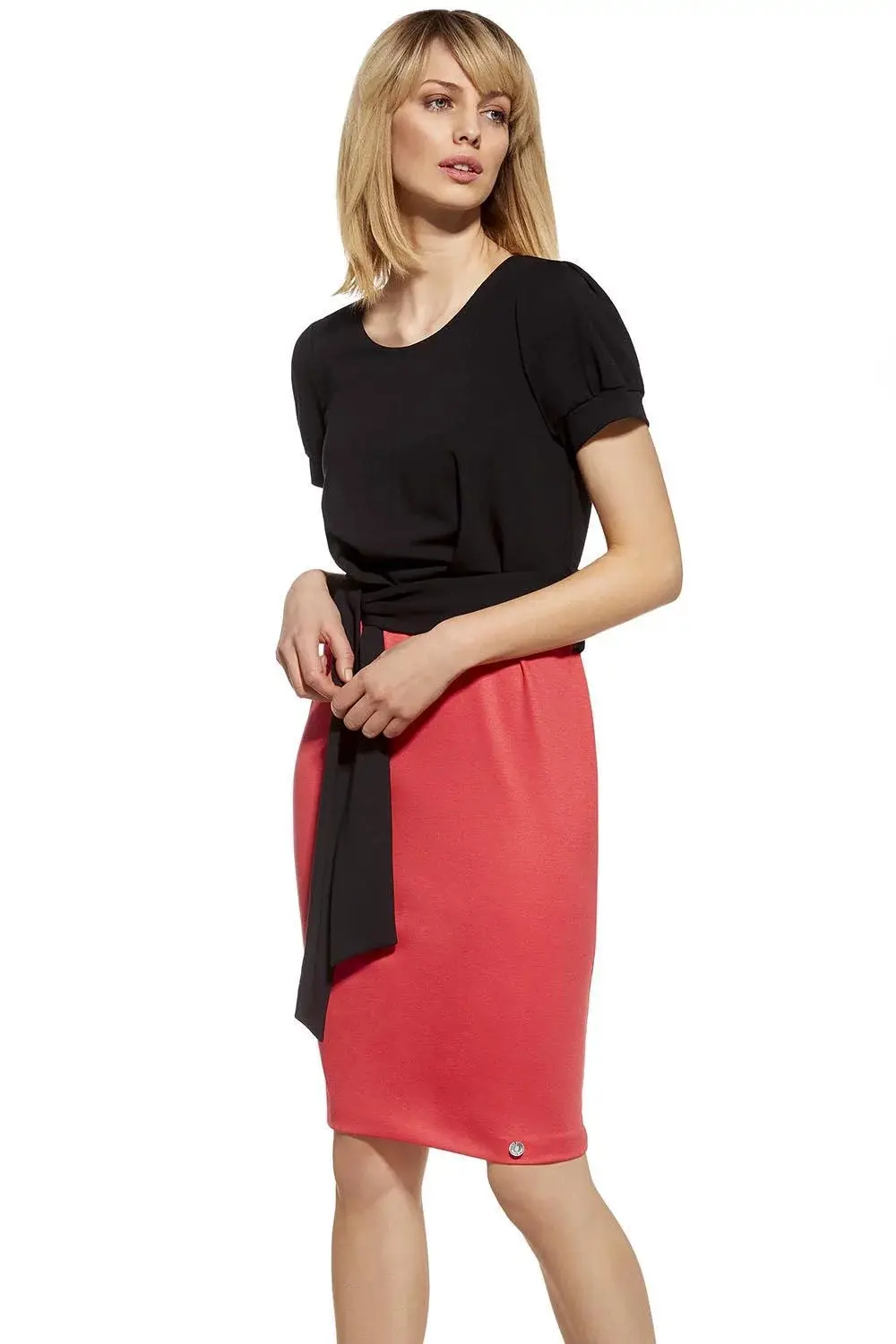 Dámské šaty 230048DR - Ennywear černo-červená