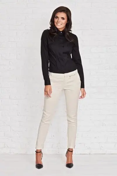 Dámská halenka M005 - FIGL 42/XL bílá