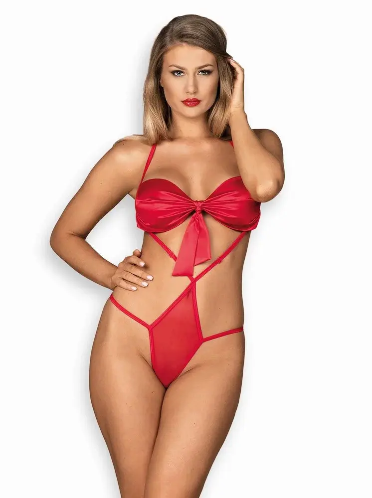 Sexy body Giftella teddy - Obsessive červená L/XL