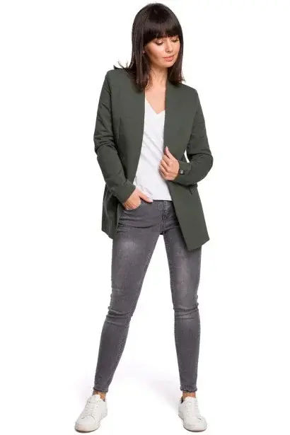 Dámské sako model 8968592  tmavě zelená XXL - BeWear