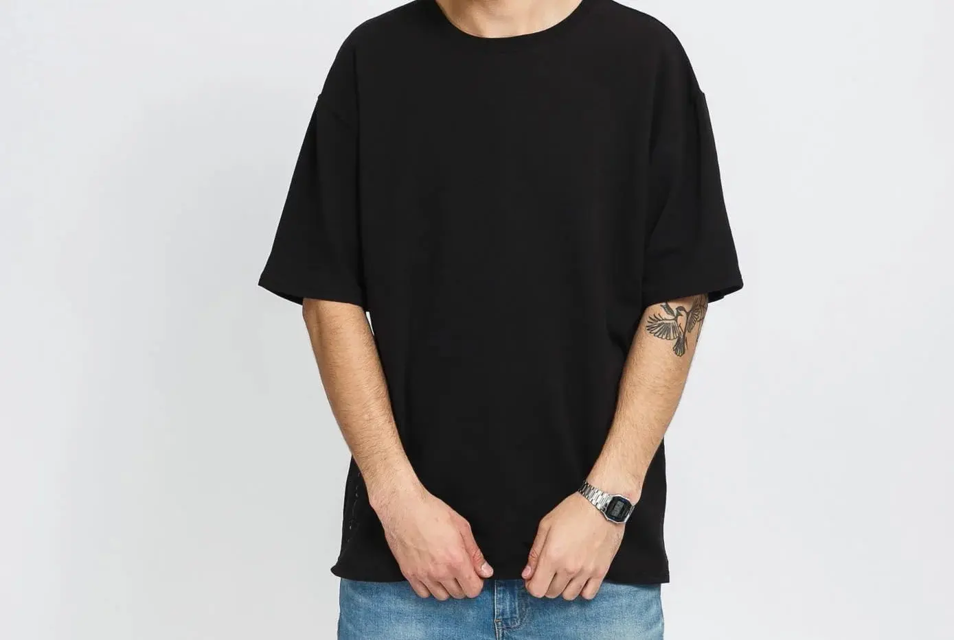 Pánské triko NM2186E - UB1 - Černá - Calvin Klein  černá XL