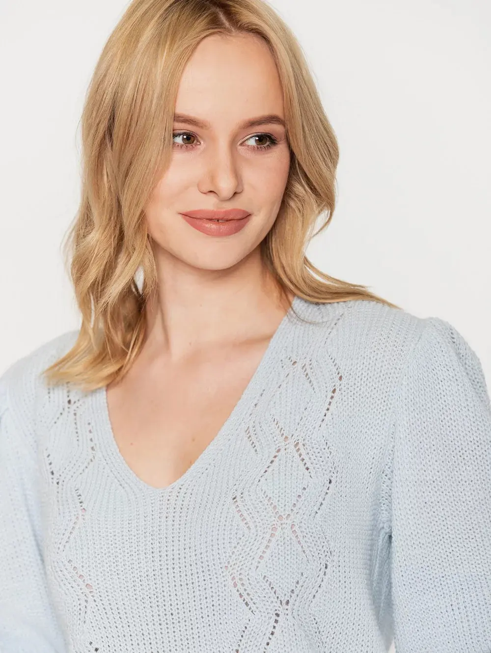 Dámská svetr Vegan&Ethical Rose - Bellana L/XL světle modrá
