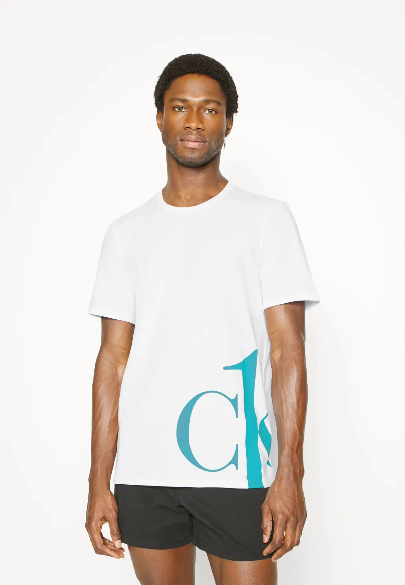 Pánské tričko NM1904E - 1W8 - bílá - Calvin Klein