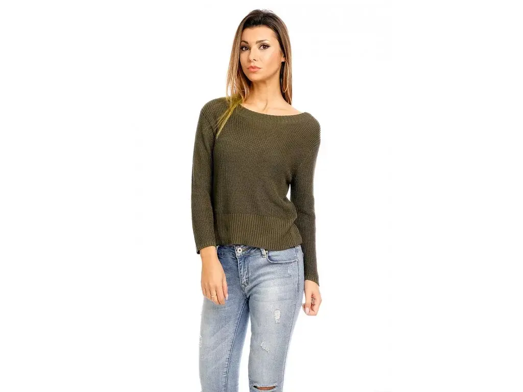 Pletený svetr - 130117110 - Gemini one size khaki