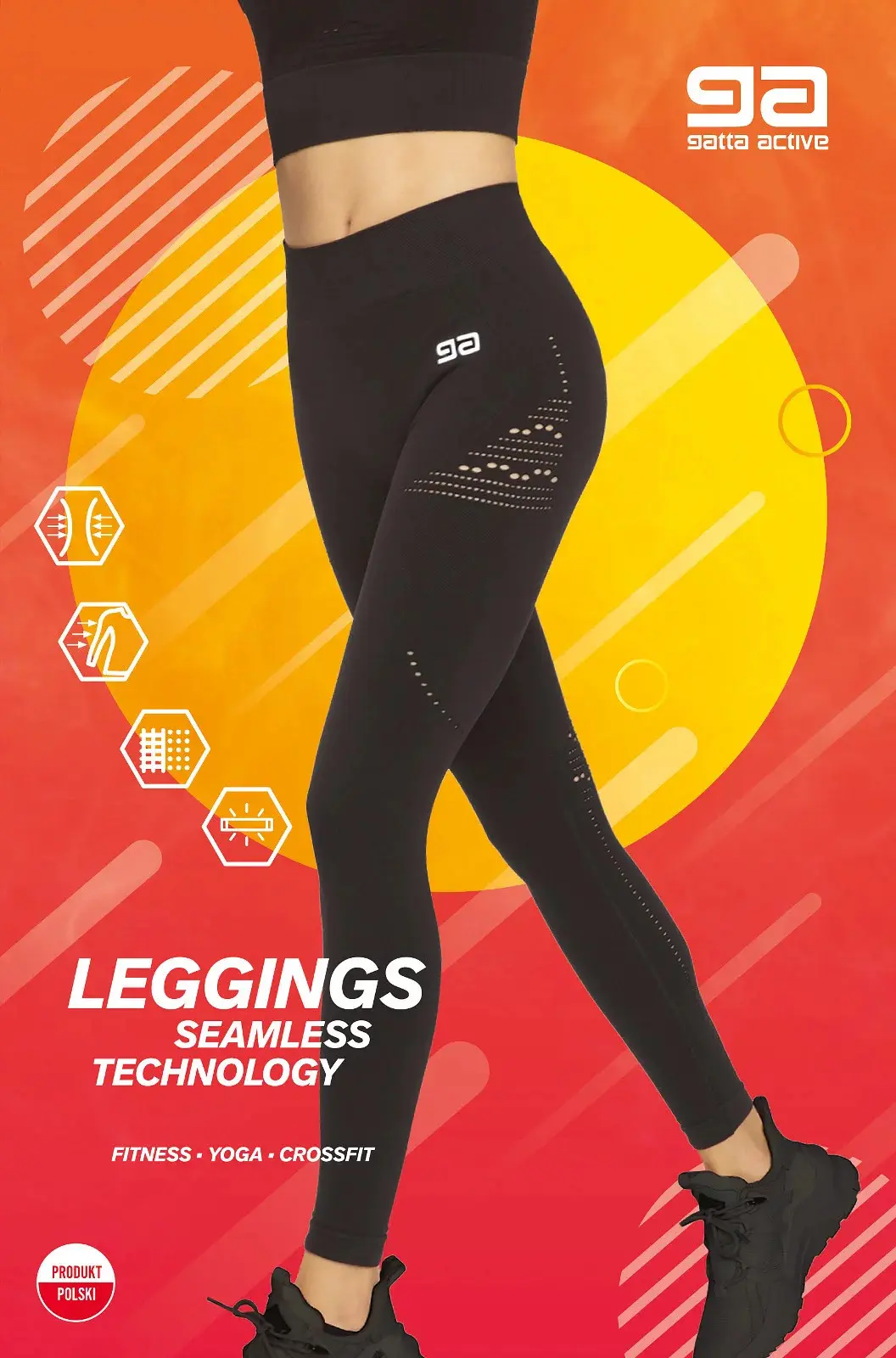 Dámské legíny 44743S Fitnes GA - Gatta XS černá